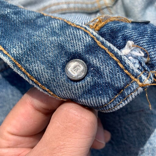 70's Levi's リーバイス 501 66後期 デニム 刻印6 スモールe バックポケットチェーンステッチ 縮率8％ 表記W36  実寸W33~34 USA製 希少 ヴィンテージ BA-846 RM1215H | agito vintage powered by BASE