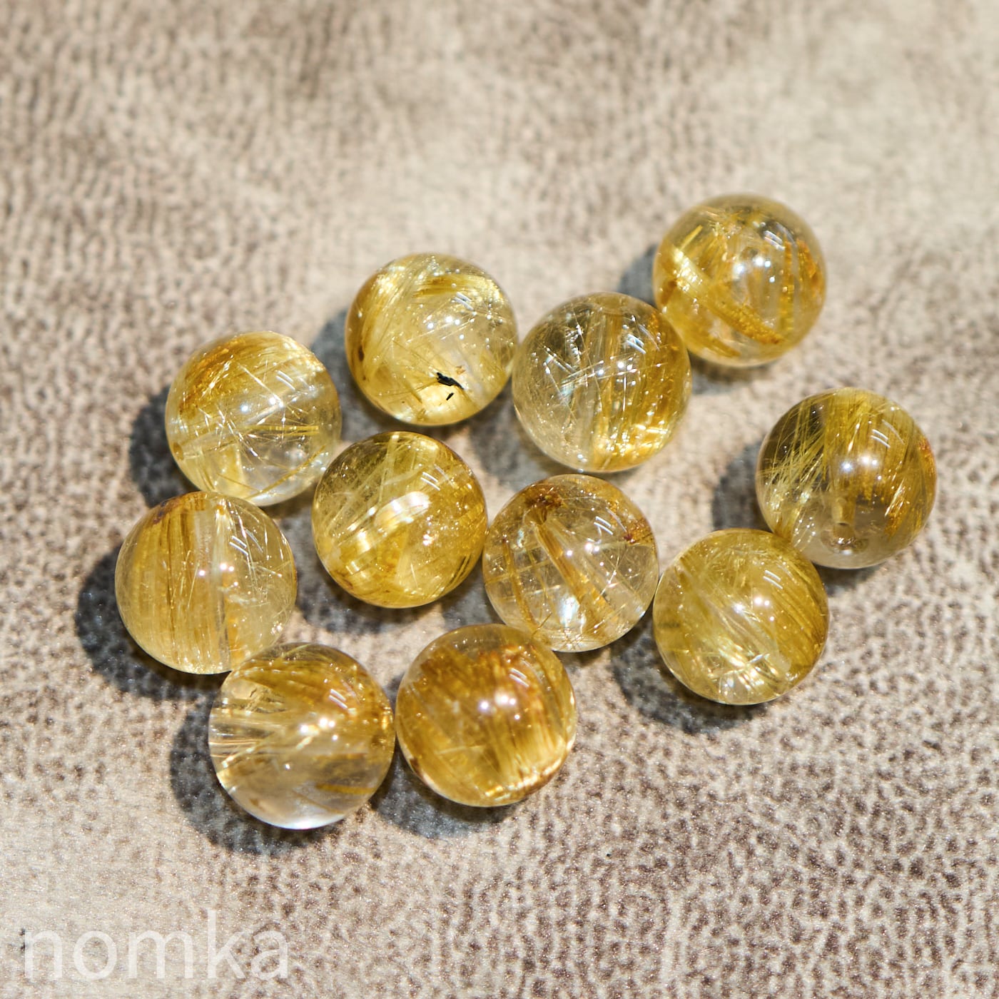 ルチルクォーツ【8.5mm/AAA/ブラジル産】ビーズ／一粒売り | nomka
