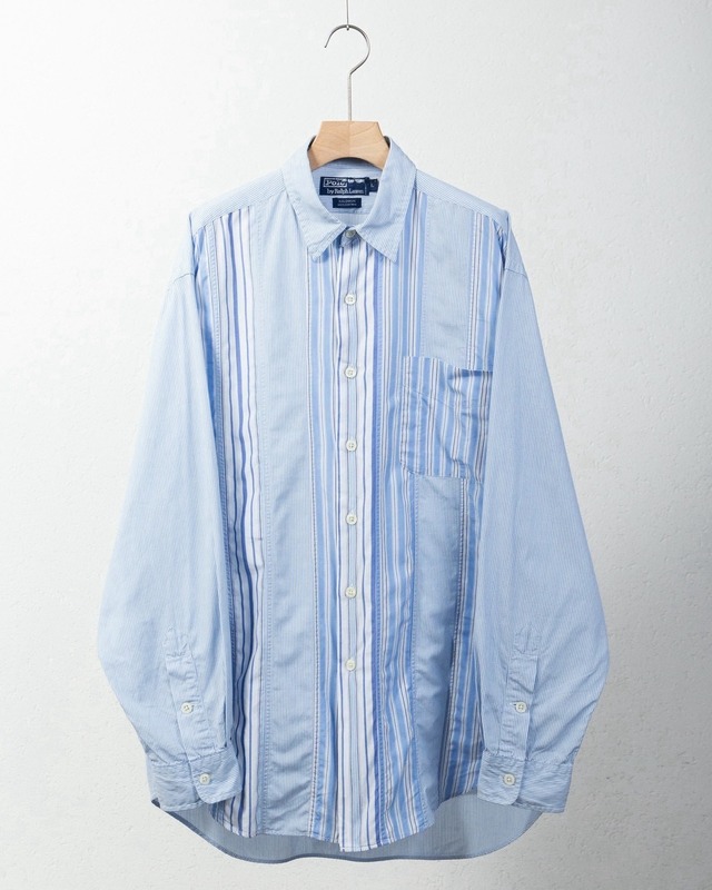 "Polo by Ralph Lauren" crazy striped shirt / MODEL : BALDWIN