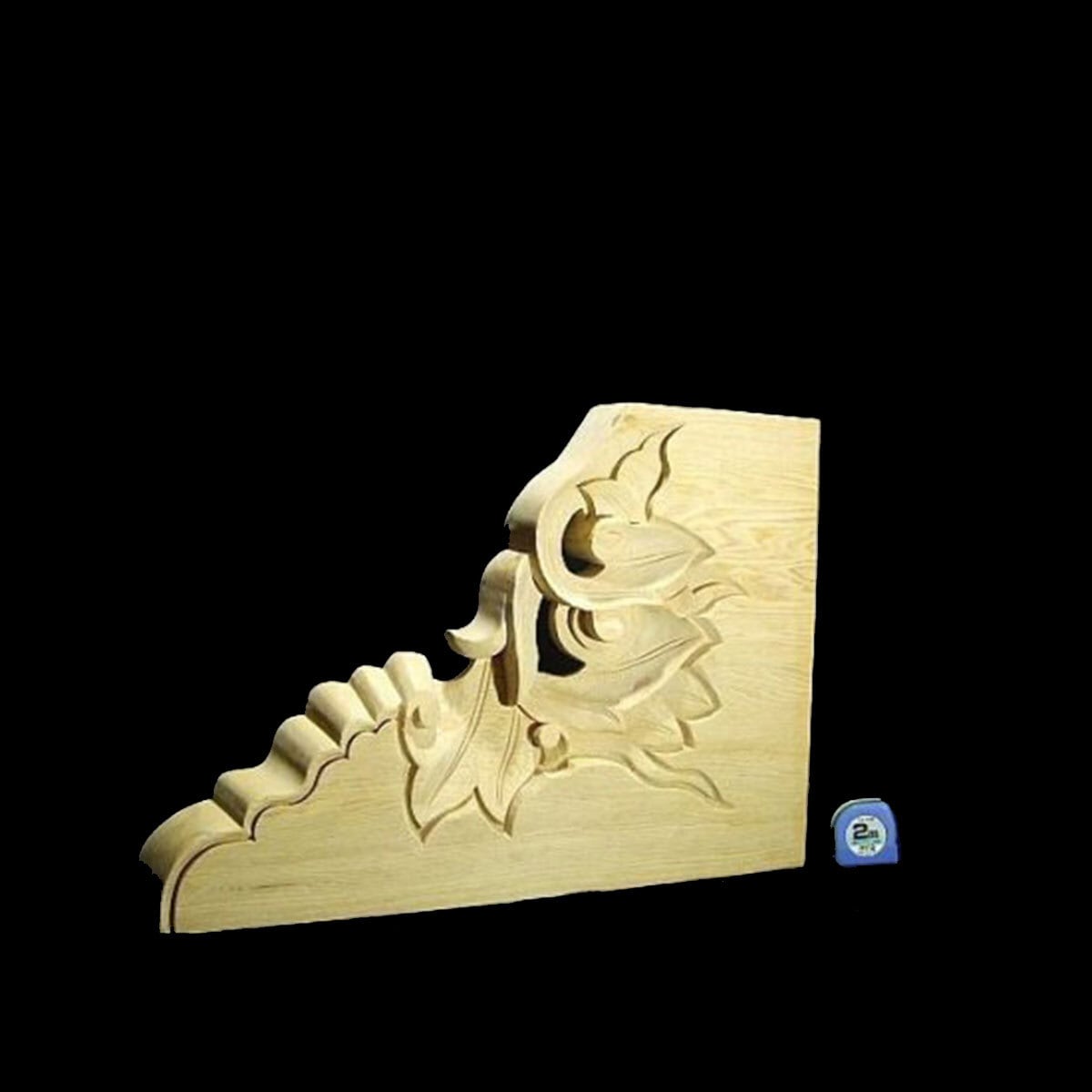 持ち送り】 社寺仏閣、山車唐草彫刻 長さ37cm | ㈱田中ソウケン