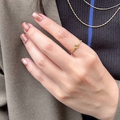 Zircon half-eternity Ring