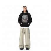 VINTAGE ストリート イーグルプリント パーカー T1959