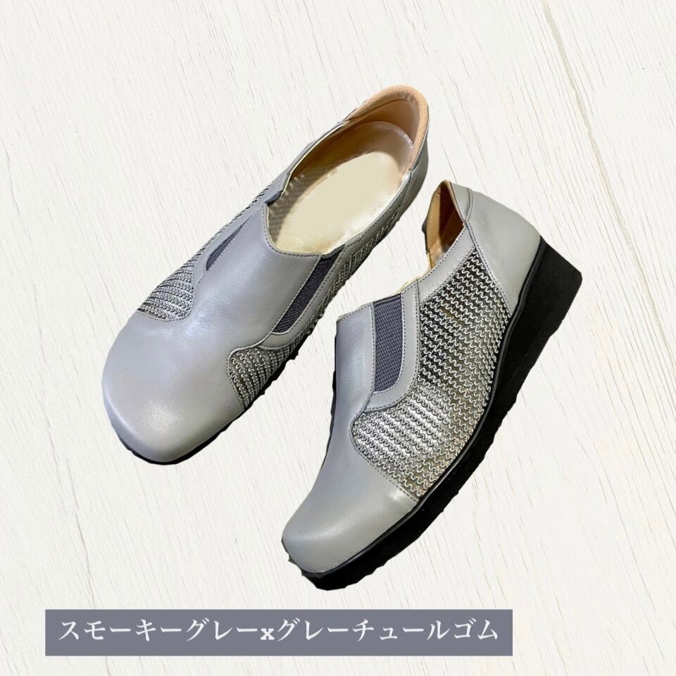 チュールゴムカジュアルシューズ