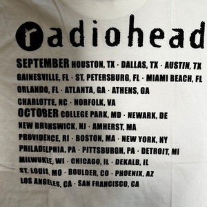 13013 RADIOHEAD レディオヘッド バンドT 両面プリント XL