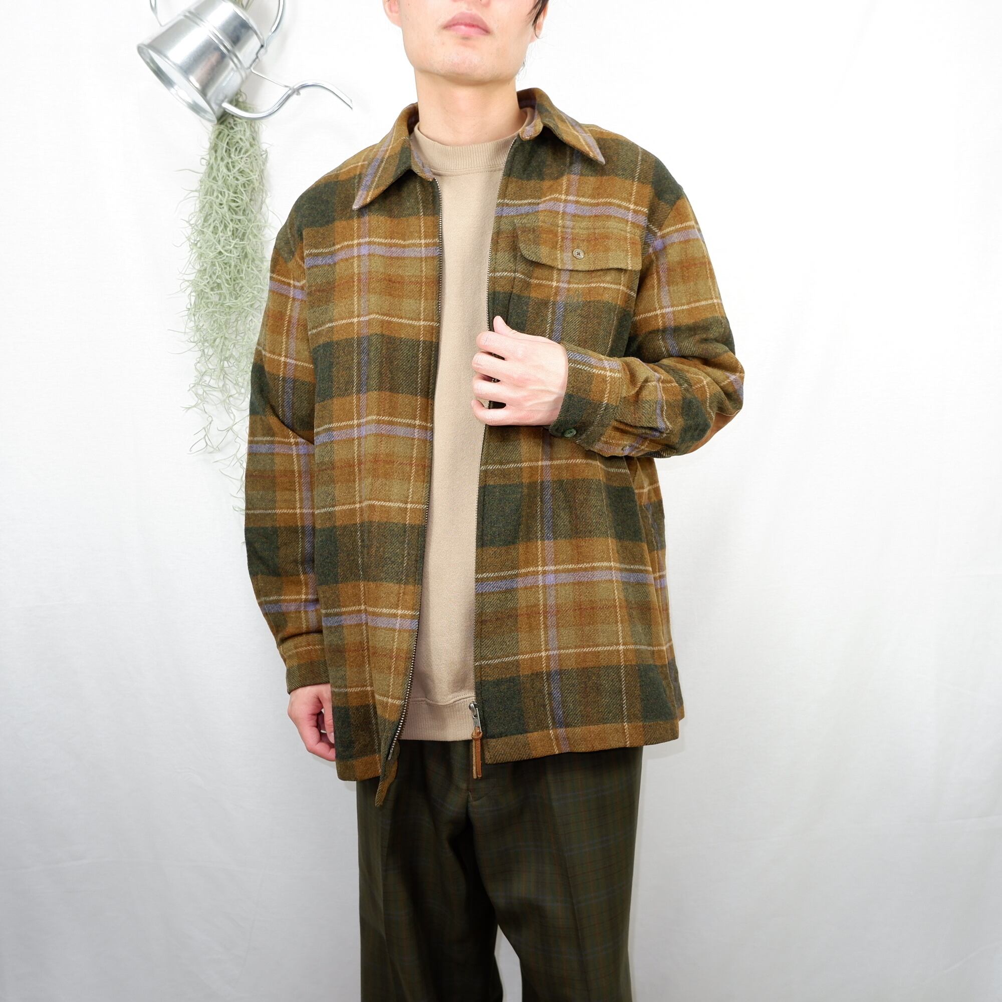 [M] Ralph Lauren Check Wool Jacket | ラルフローレン チェック ウールジャケット |  きれいめや90sのメンズ古着専門店jo-Ro powered by BASE