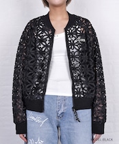 フラワーチュールシアーブルゾン (BLACK) CQ-46113H
