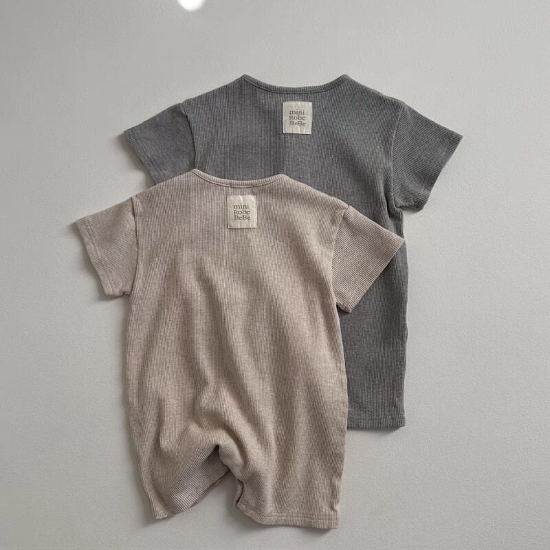 【BABY】半袖無地オールインワン