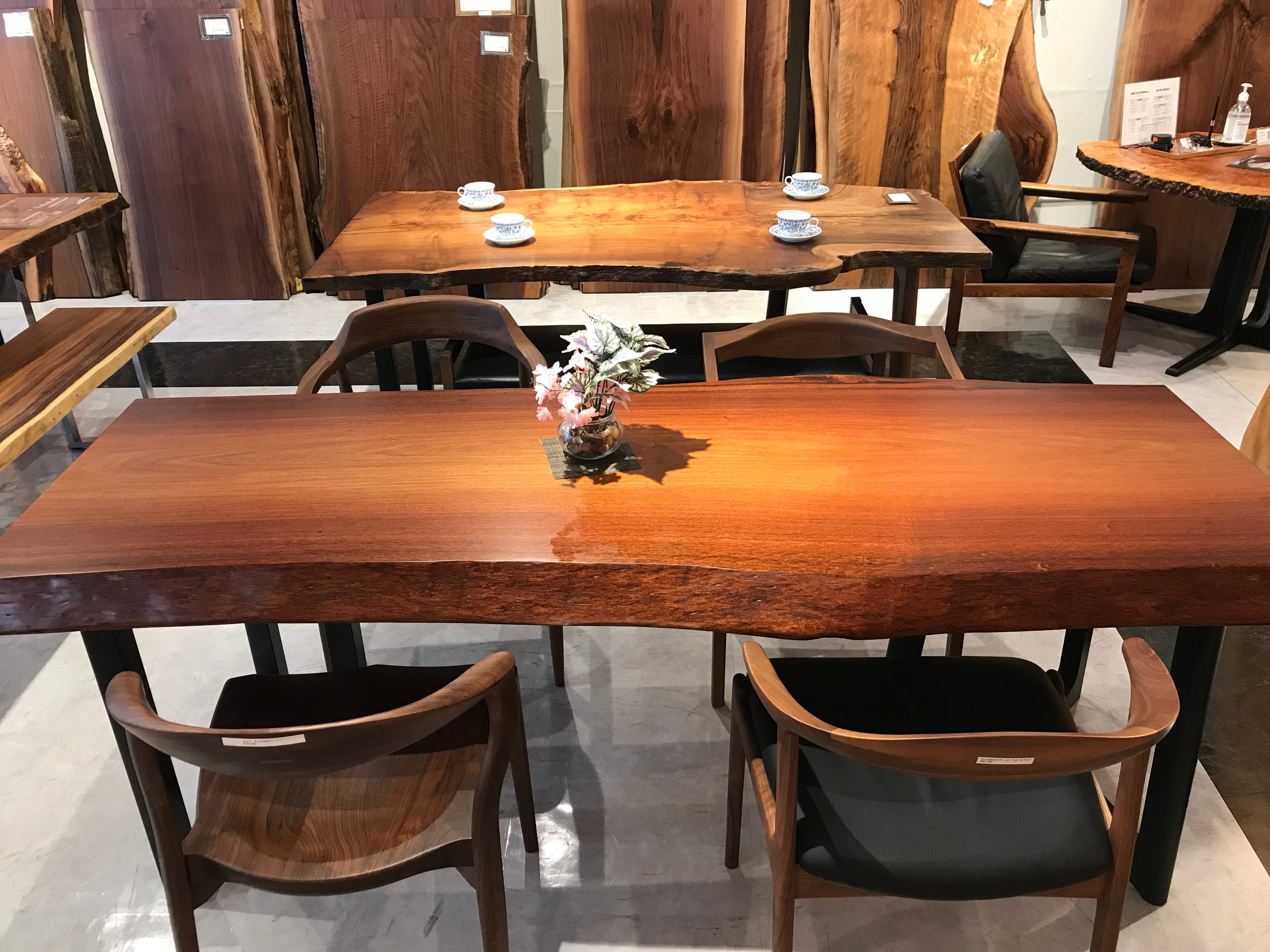 本花梨（カリン）_2000×620-630×60_横浜元町店_テーブル天板/一枚板