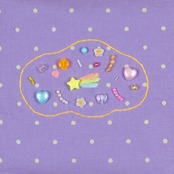 < moë > 魔法をかけるようせいちゃん pouch - purple