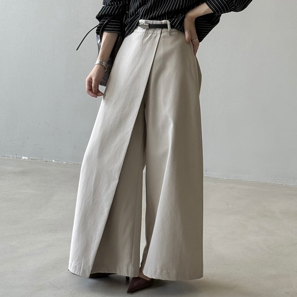 ラップワイドパンツ