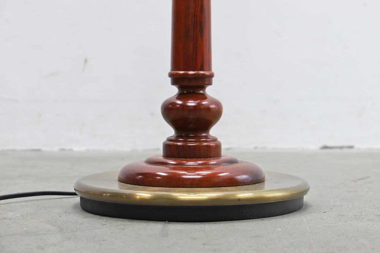 ヴィンテージ 池田製作所 調光付き フオーク材 フロアライト ランプ