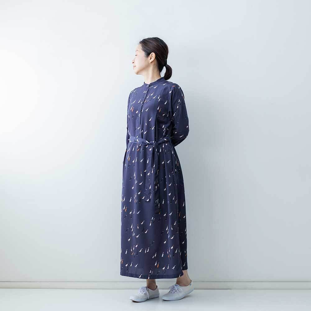 Blanc Bleu Minuit アヒルptスタンドネックワンピース | LASQ store
