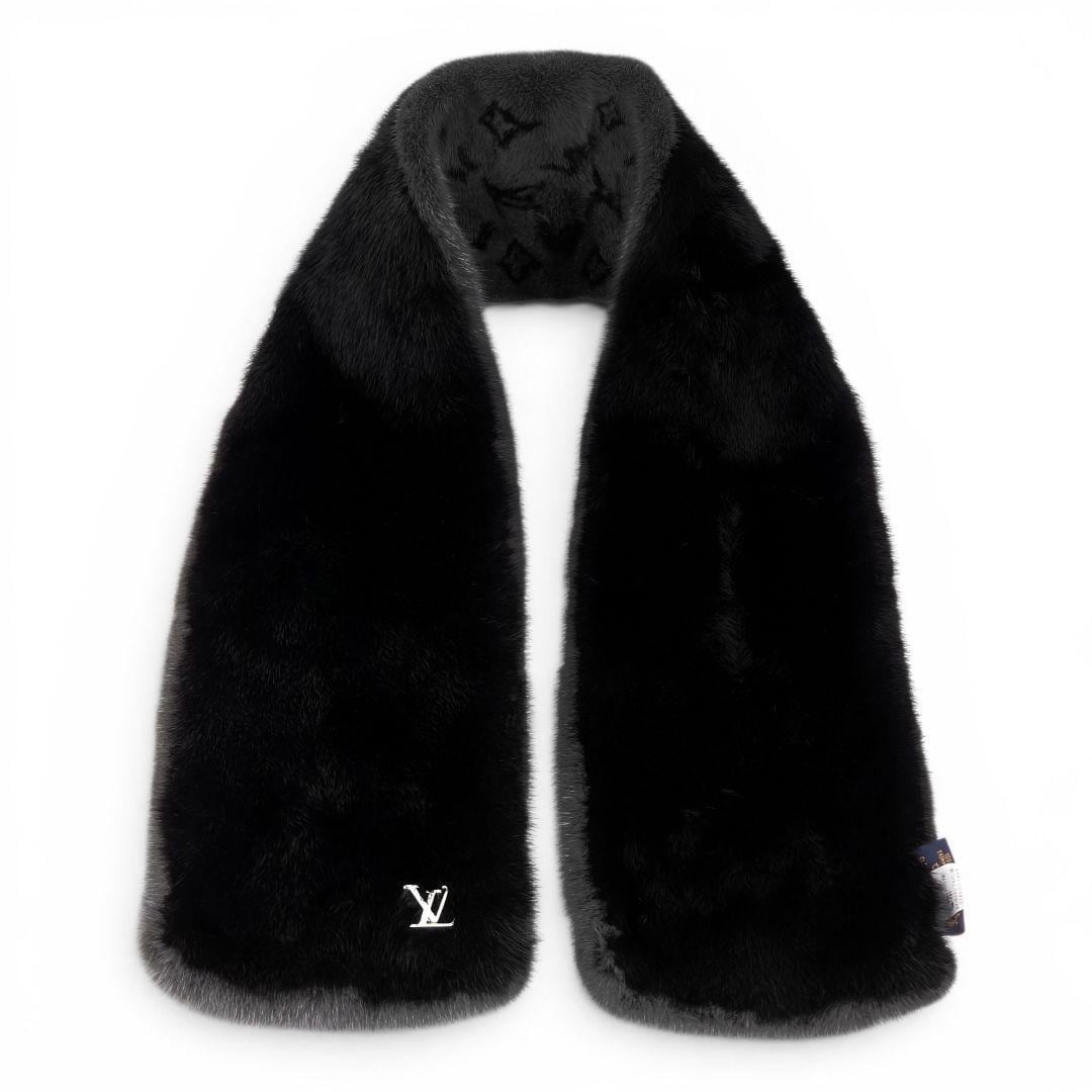 LOUIS VUITTON ルイヴィトン モノグラム リバース ミンク マフラー | BARIS