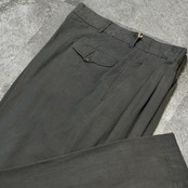 special BARBONI rayon blend wide slacks khaki