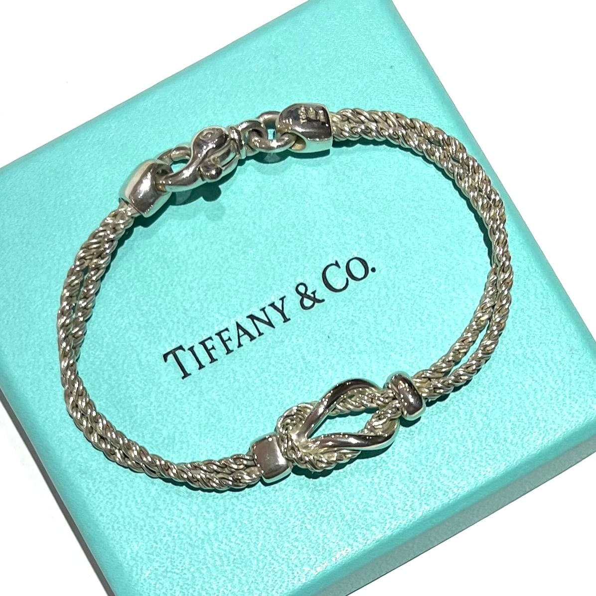 希少【TIFFANY&CO.】 2301 ティファニー アンドコーダブルロープ