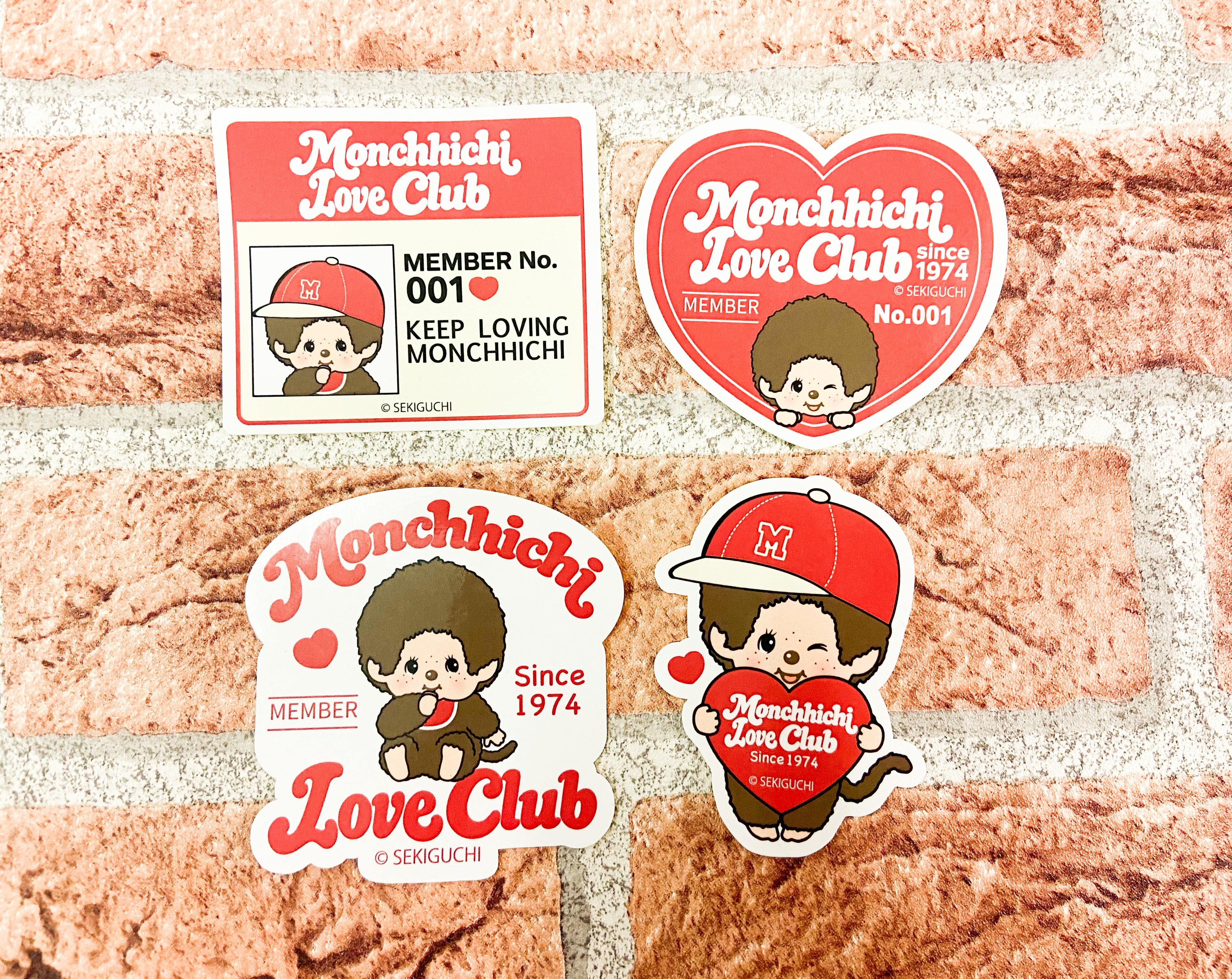 モンチッチ LOVEクラブ ステッカー4枚セット