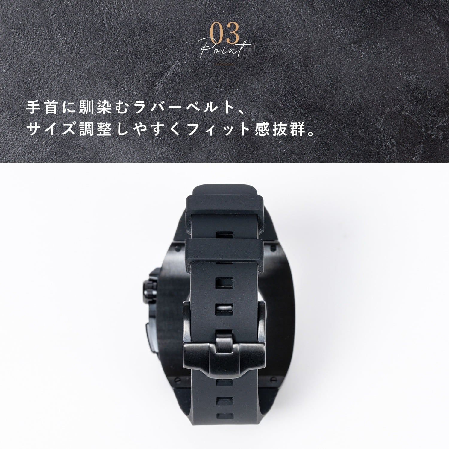 Luxury Apple Watch Case & Belt BR-AWC45SV ラグジュアリー アップル ウォッチ ケース＆ベルト シルバー  メンズ (バンド・カバーセット 44mm/45mm対応) カスタムパーツ 高級ケース | イッシンイチー powered by BASE