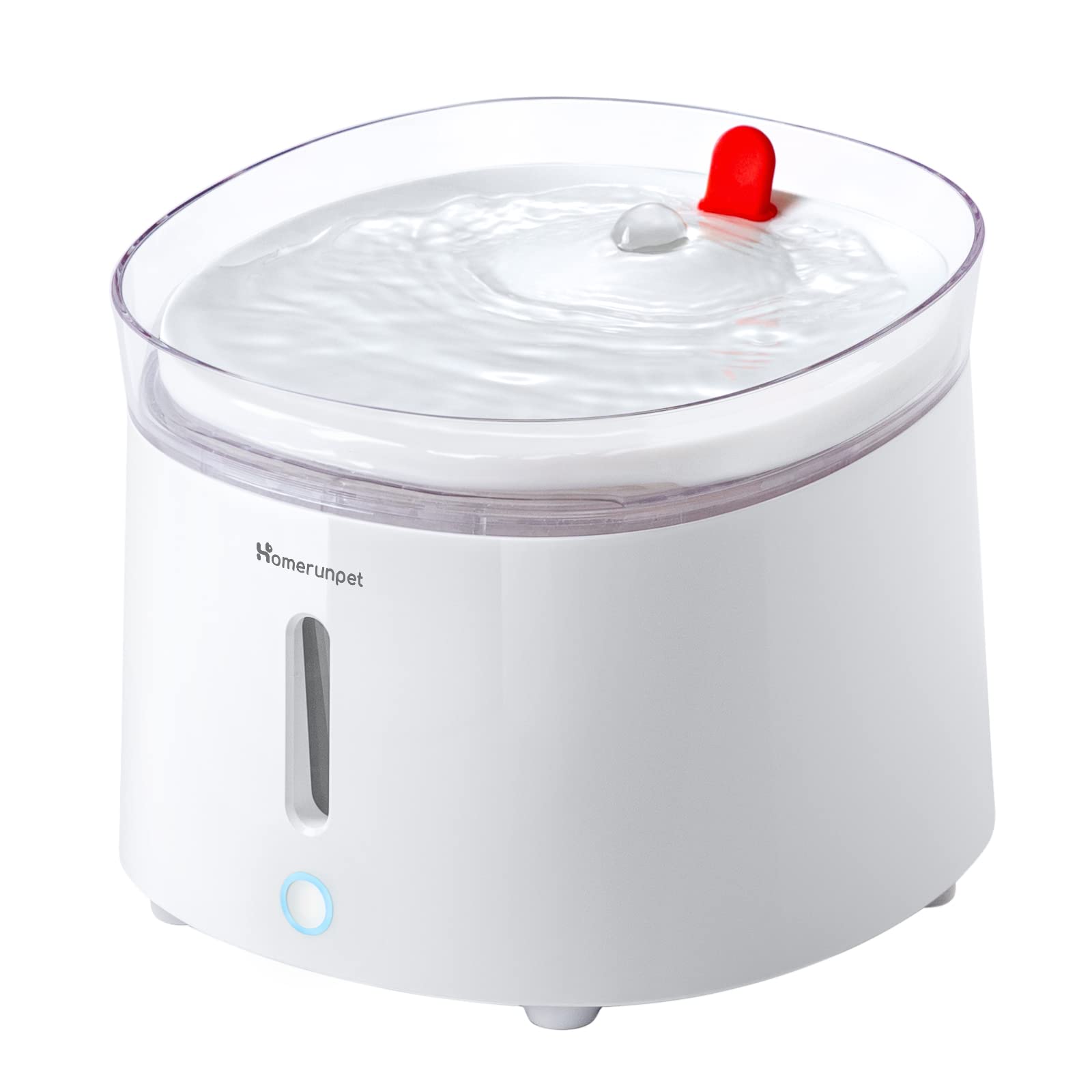 【人気】Homerunpet 猫 犬 ペット 自動給水器 セラミック 静音 ワイヤレスポンプ 大容量2L 2つの給水モード 組み立て簡単 お手入れ簡単 フィルター付き LEDライト 給水器 水飲み器 スマートペット家電