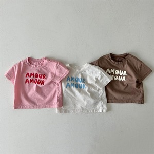 【BABY&KID】夏新作ミニマリズムバーサタイル英字Tシャツ 全3色