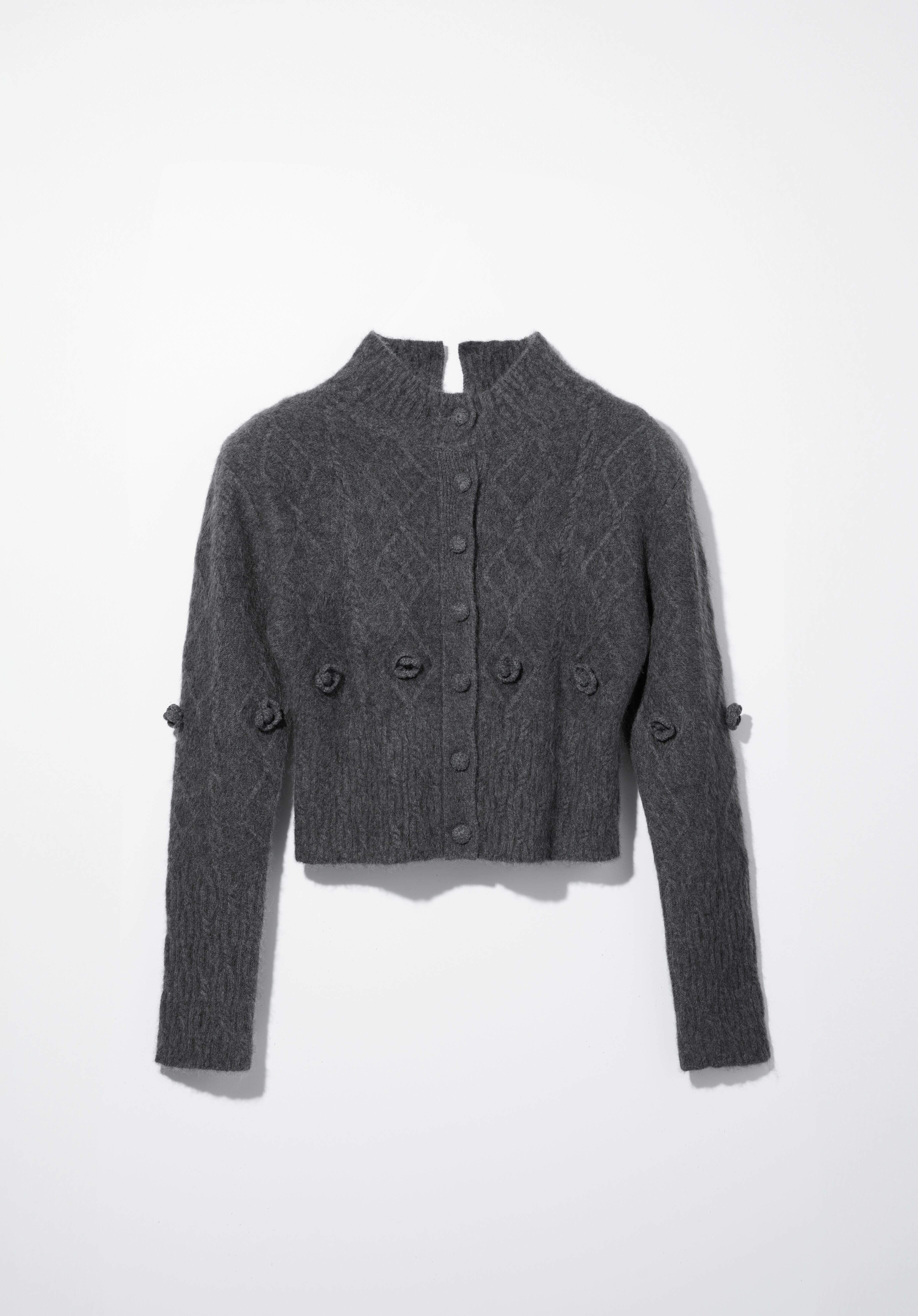 【mukcyen】yak cable knit cardigan