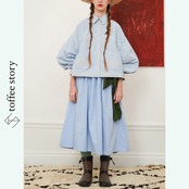 【3color】帆船と旅する陽だまりバルーンシャツ 《W0158》