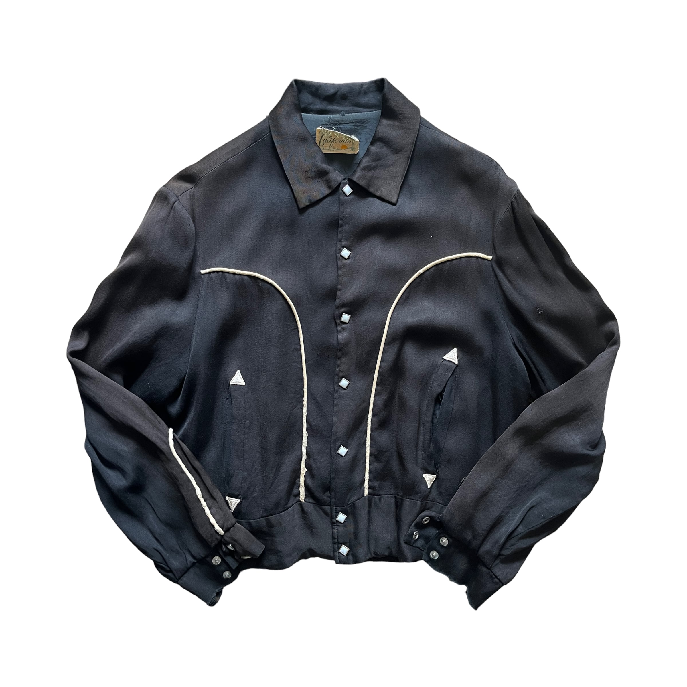 1950's special vintage Rayon western gabardine jacket / 50年代 スペシャルビンテージ  ウエスタン ギャバジャン レーヨン