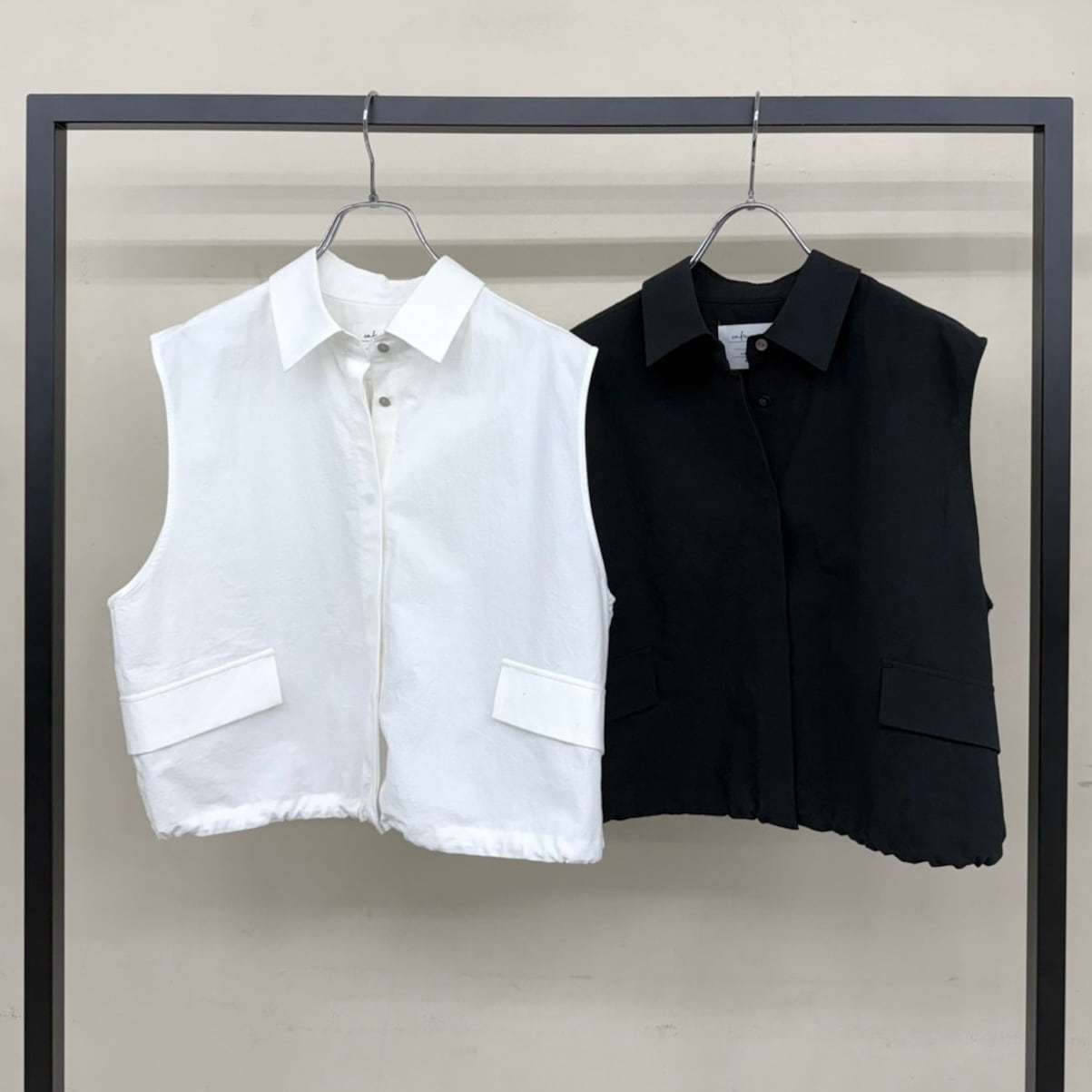 【 cafune 】washer cotton no sleeve shirt