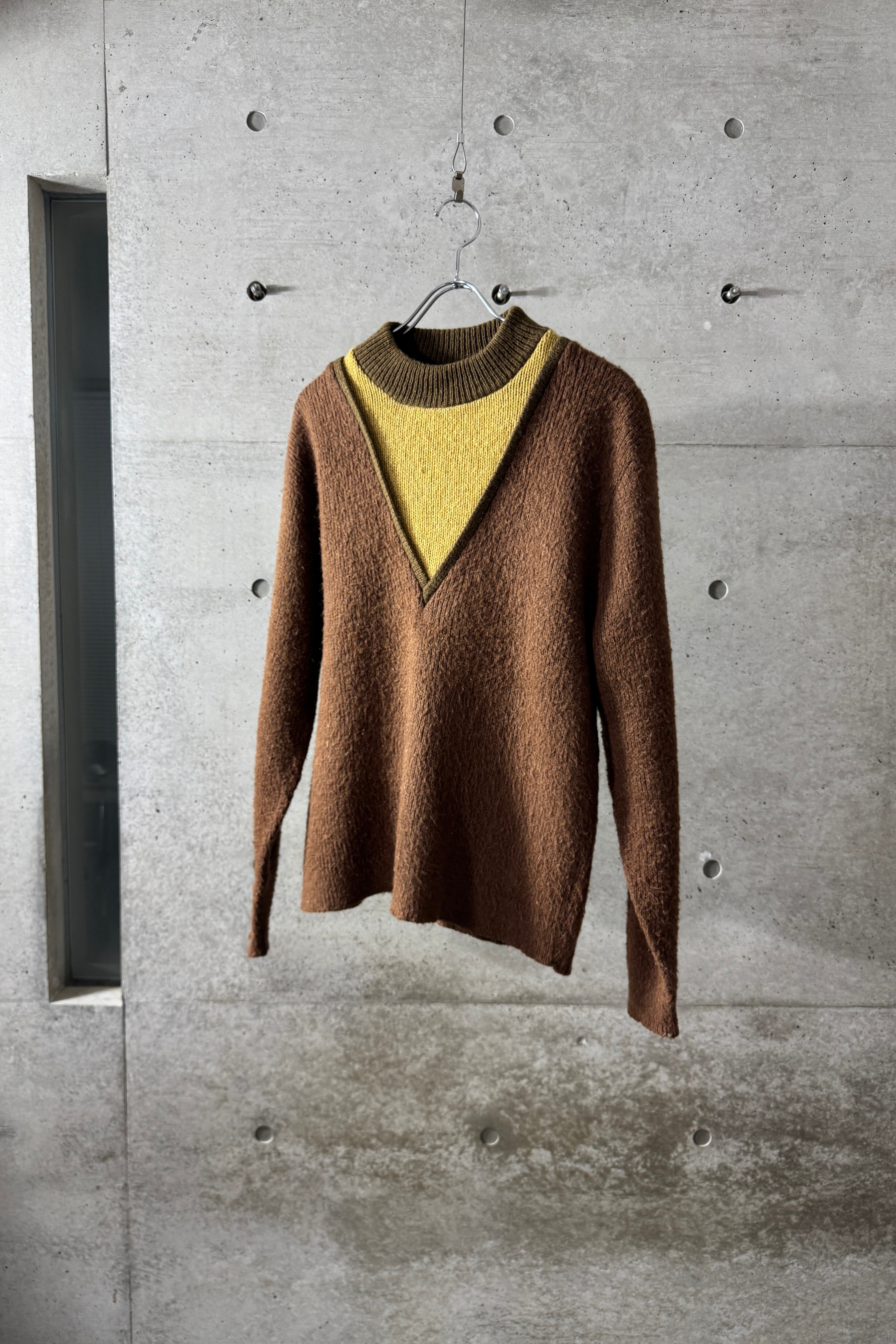 •"60s US" vintage wool mock neck knit