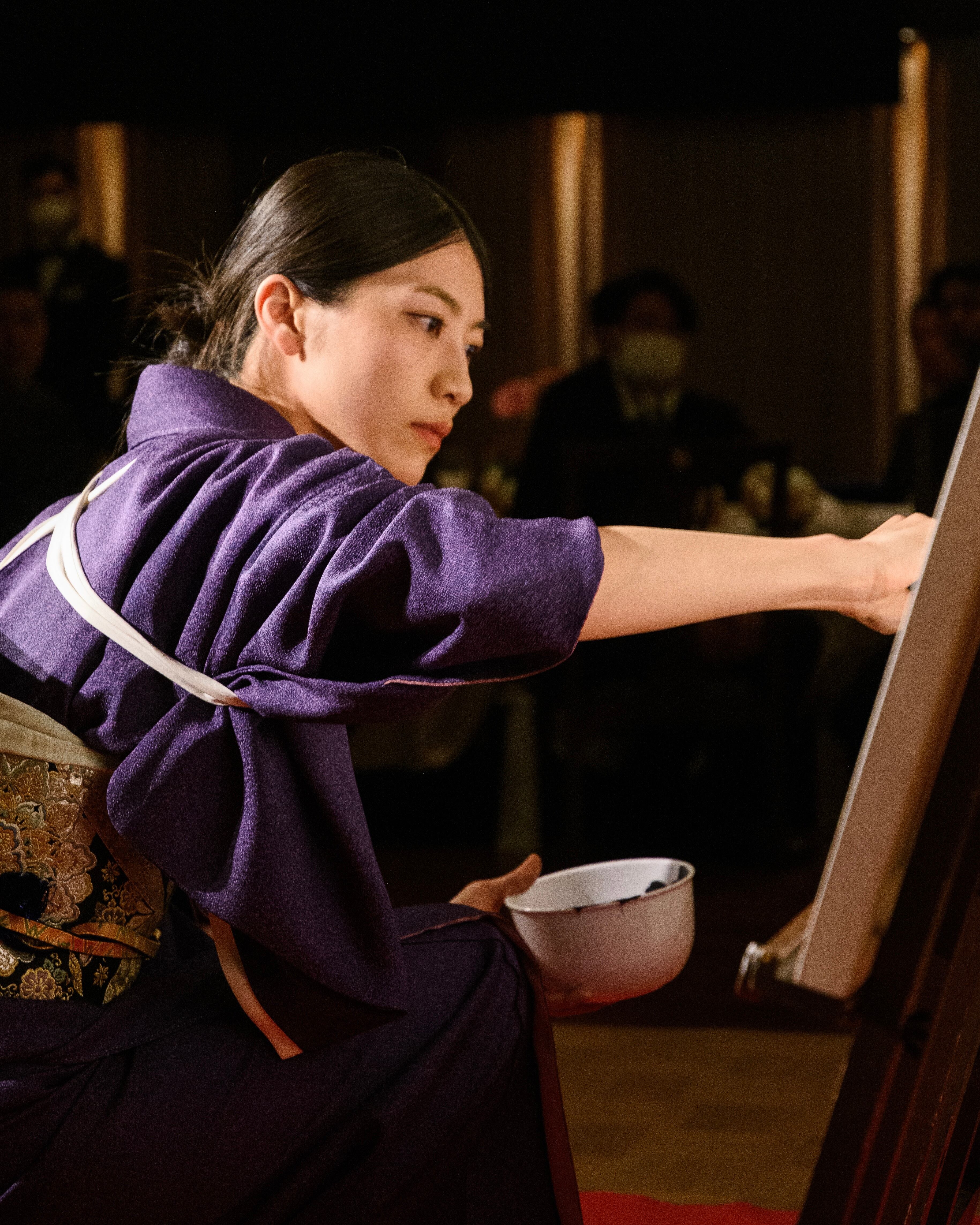 限定1点】インテリア書道作品/色紙作品［額装有］「夢」 | 書道家 竹丸沙織