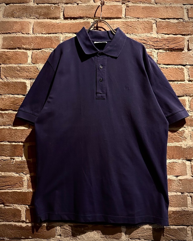 【Caka act3】“VALENTINO” Logo Embroidery Vintage Polo Shirt