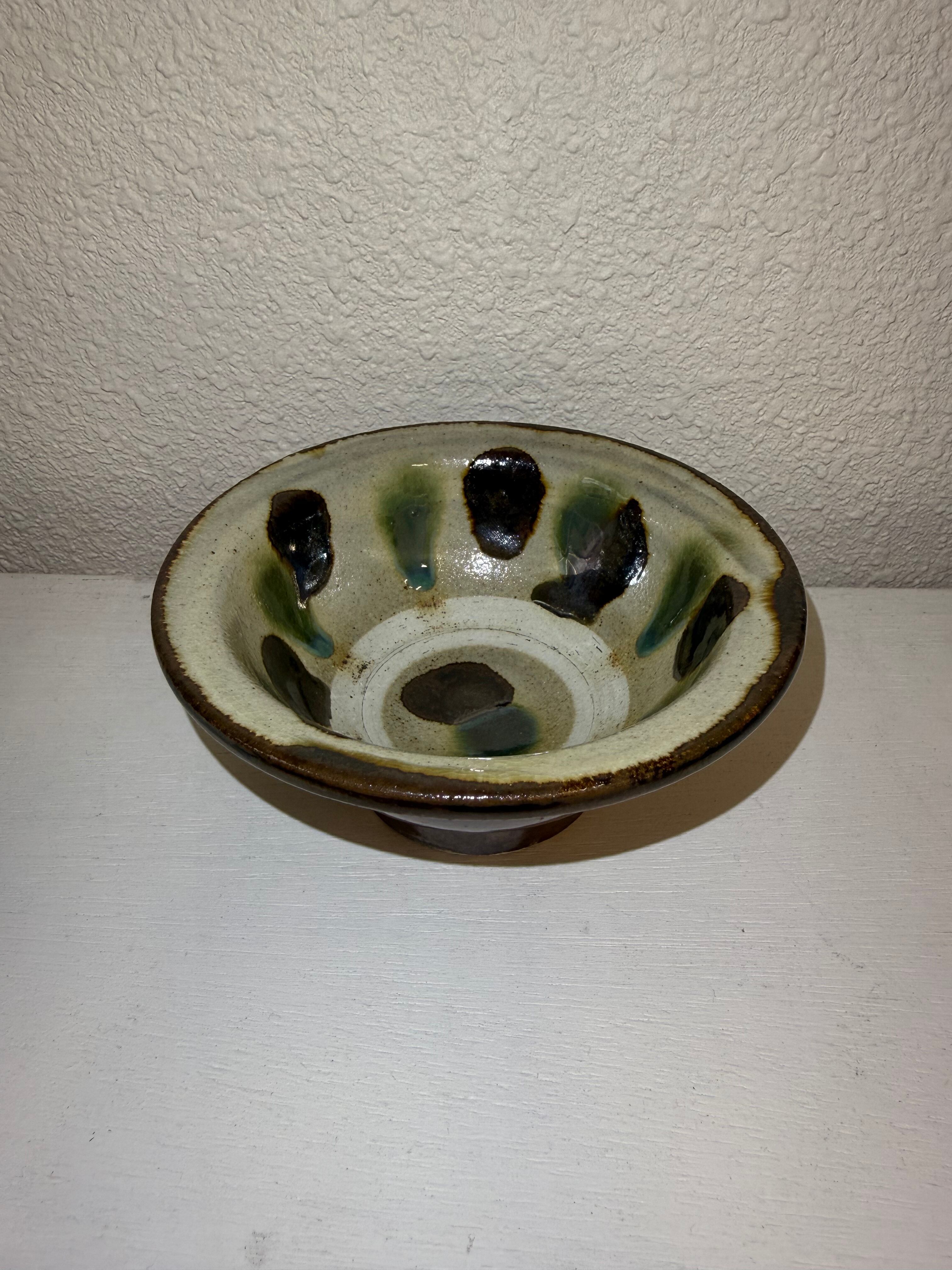 横田屋窯 4寸ワンブー 点打ち 飴オーグスヤー