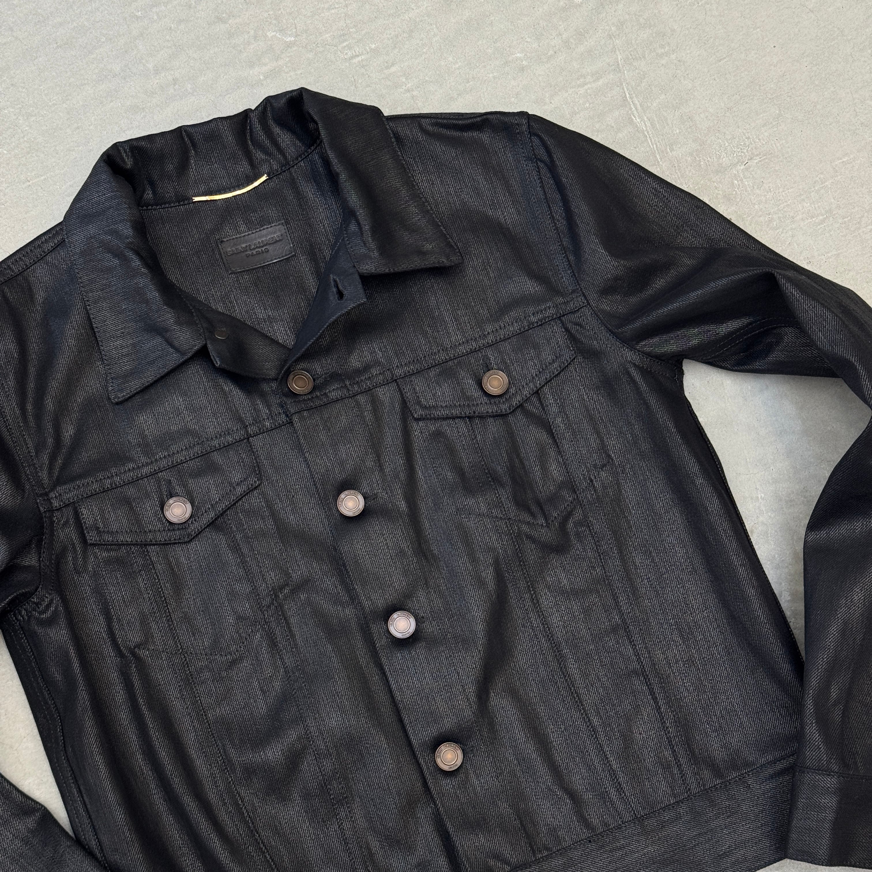 SAINT LAURENT Denim jacket cotton black L | ASSET VINTAGE アセット