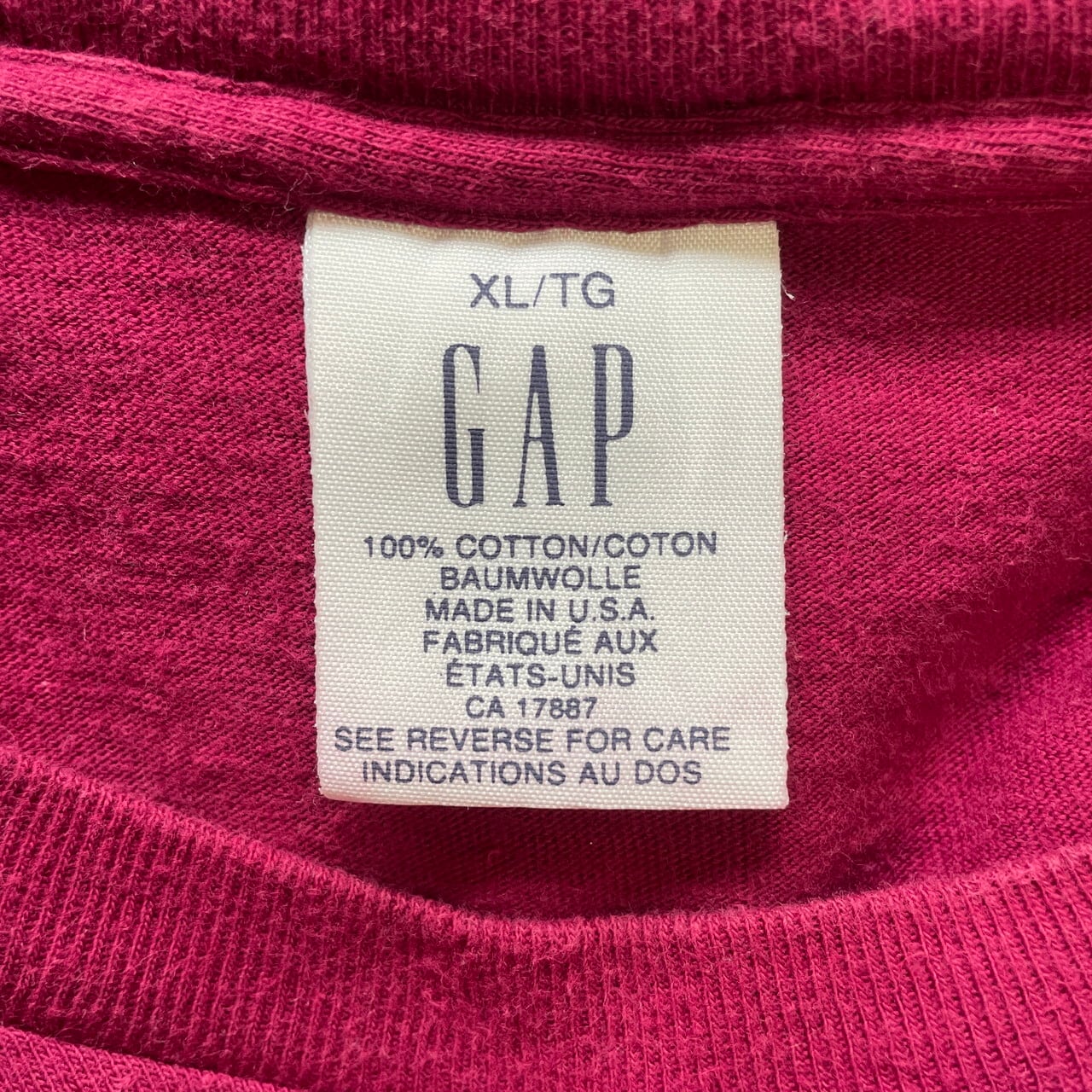 USA製 90年代 オールドGAP GAP ギャップ 無地 ポケットTシャツ メンズ