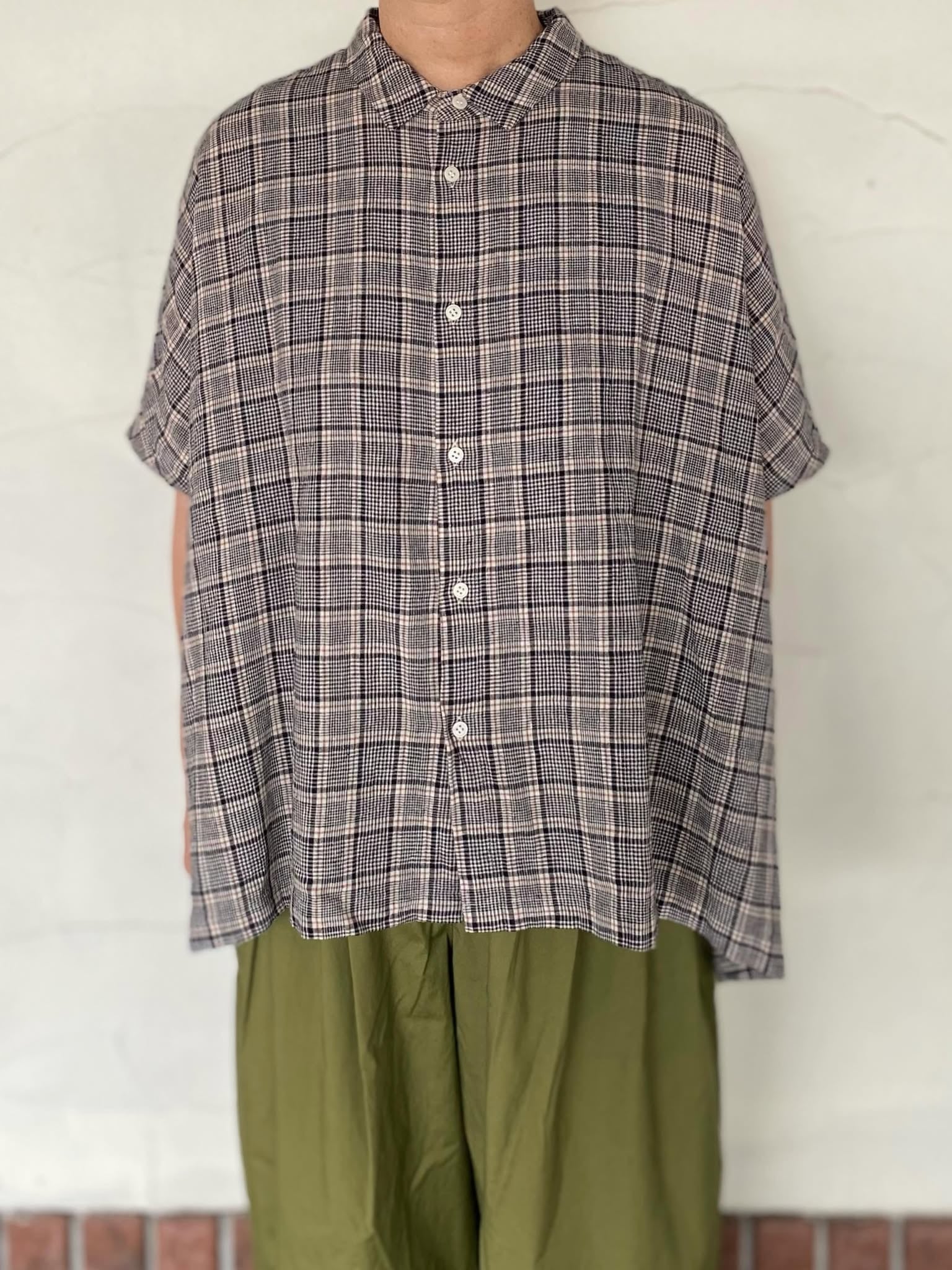 NATURAL LAUNDRY] “綿麻indiaチェックウィンドシャツ” | HORUS WORKS