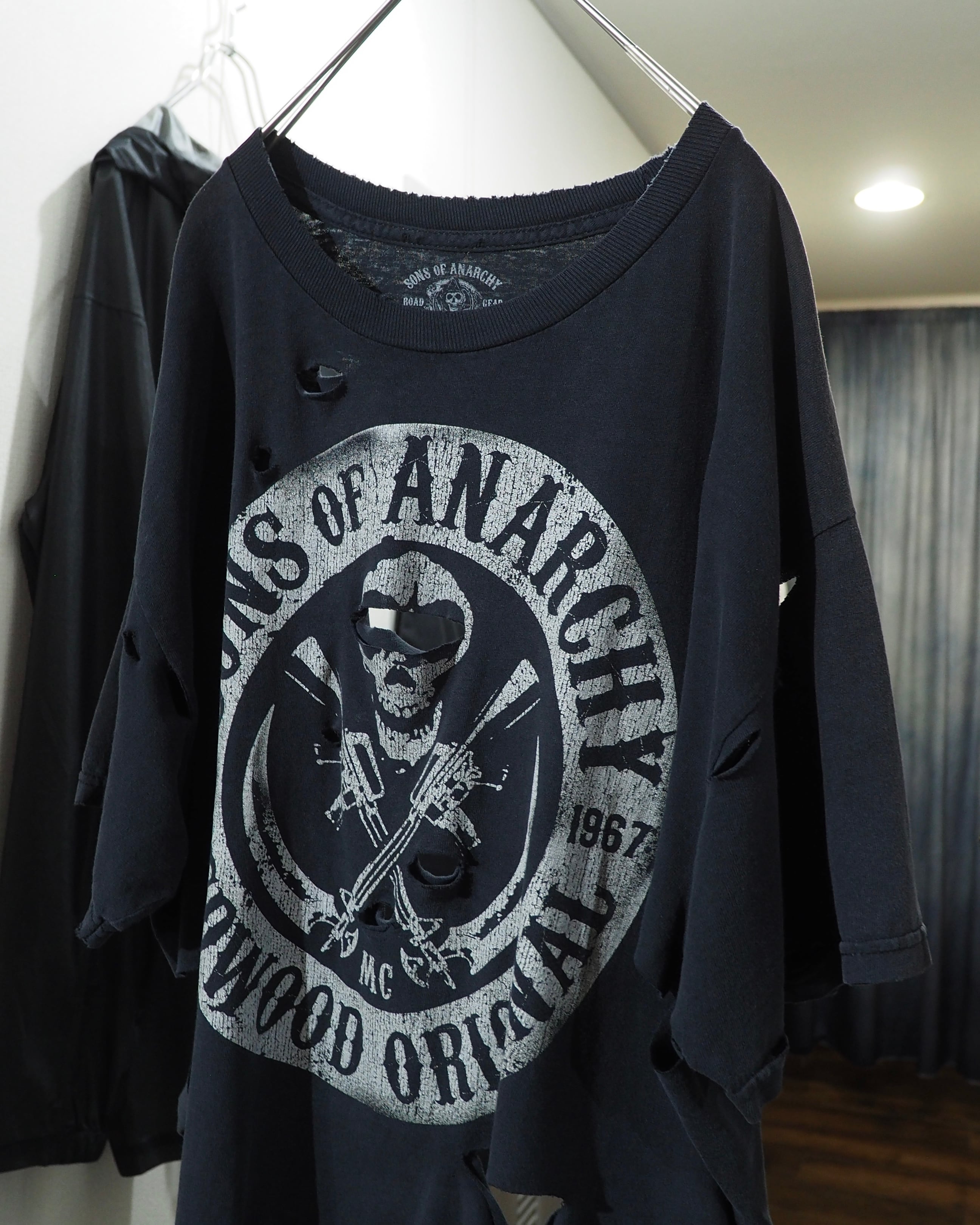 ” 循環 ” Crack Skull printed Boro Circulation Re:make SS Tee