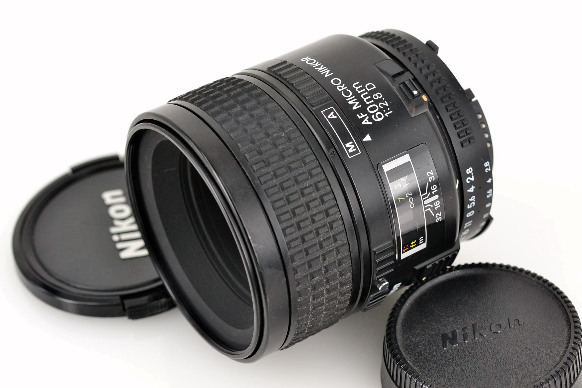 美品 Nikon AF MICRO NIKKOR 60mm f/2.8D 単焦点マイクロレンズ