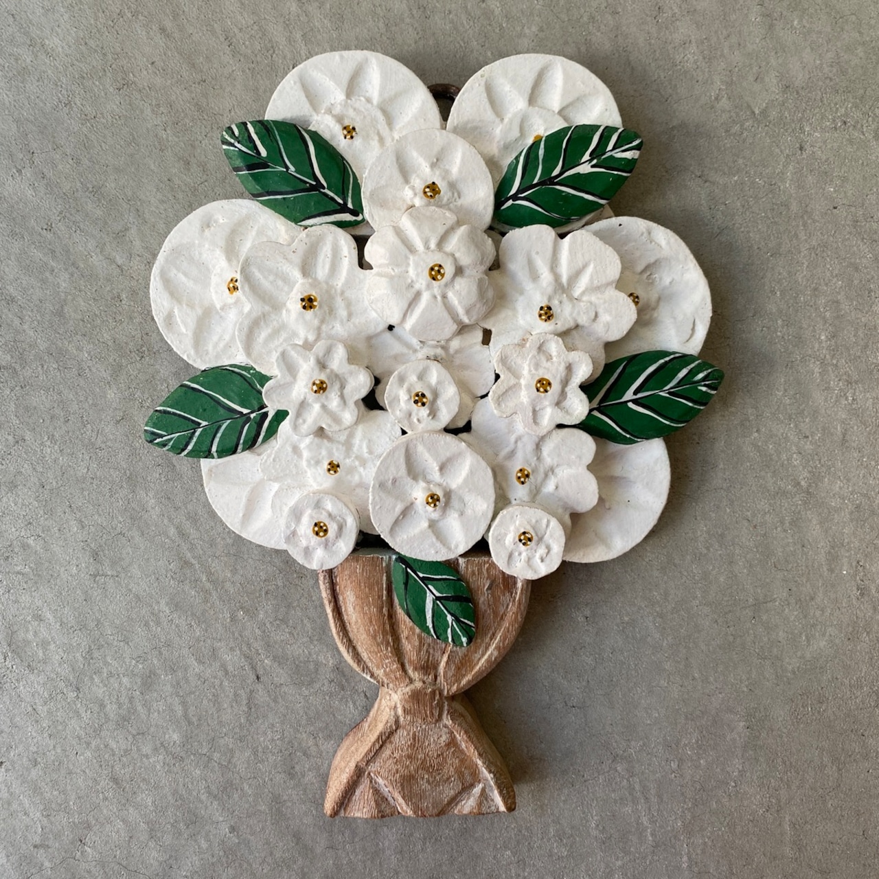 フォークアート OA 壁掛け フラワー&リーフ