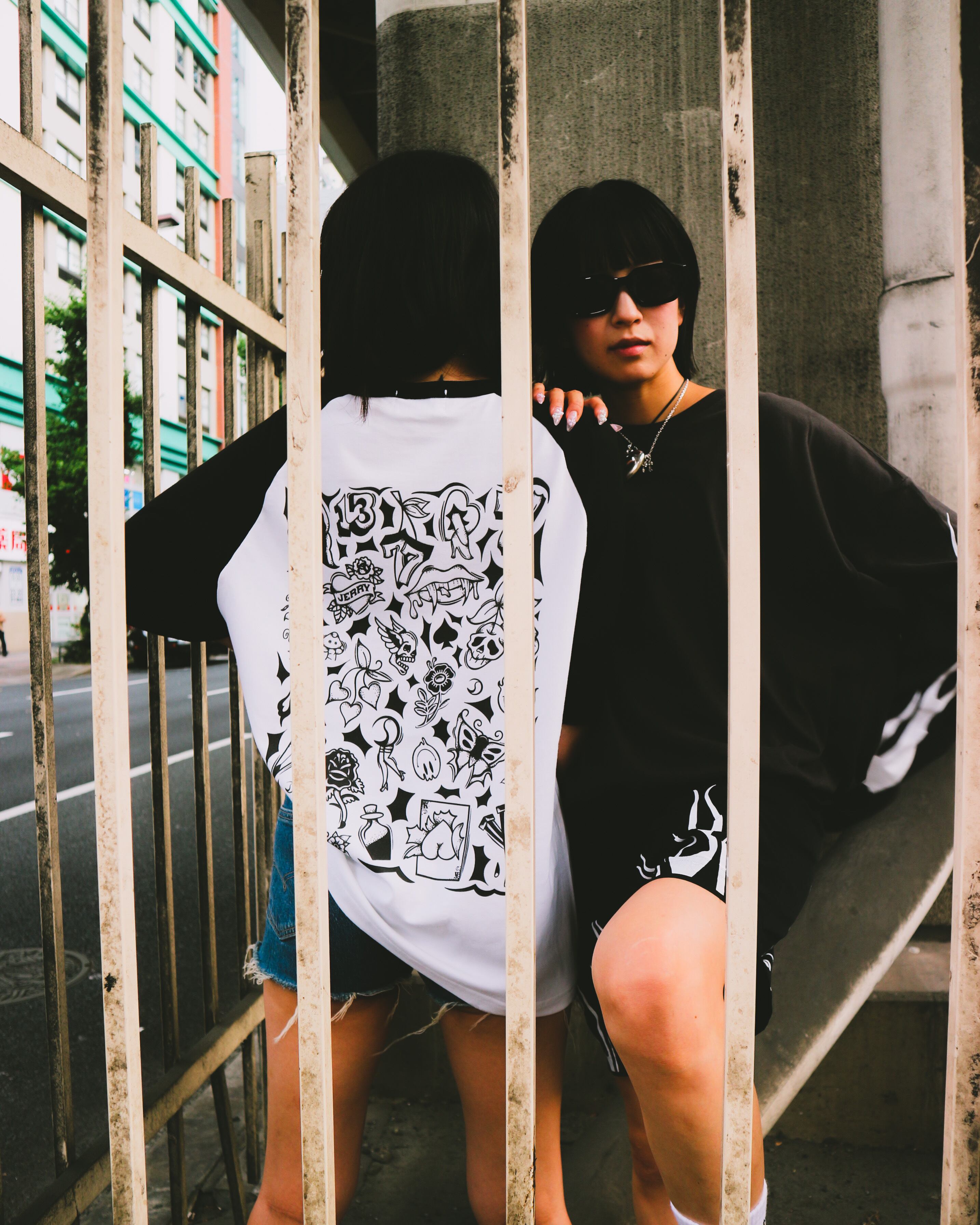 SAVAGECLUB×JERRYTRAD RAGLAN S/S TEE BLACK | JERRYTRAD