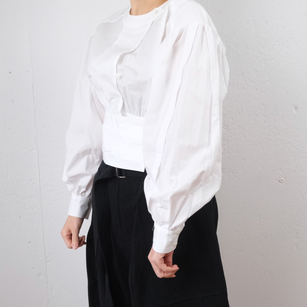 NativeVillage (ネイティブヴィレッジ) No.1 雪のきれ ベルテッドブラウス