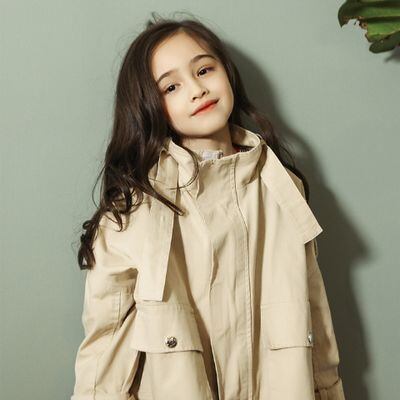 春 アウター ミドル丈 コート 110 150cm 3カラー ウインドブレーカー ユニセックス 男女 女の子 男の子 韓国 子供服 O017 A Dear Child