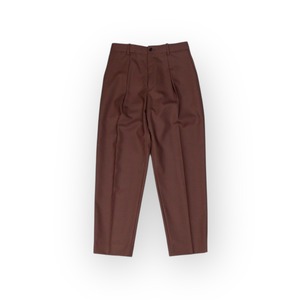 MARKAWARE【FRONT PLEATS PEGTOP ORGANIC WOOL TROPICAL】