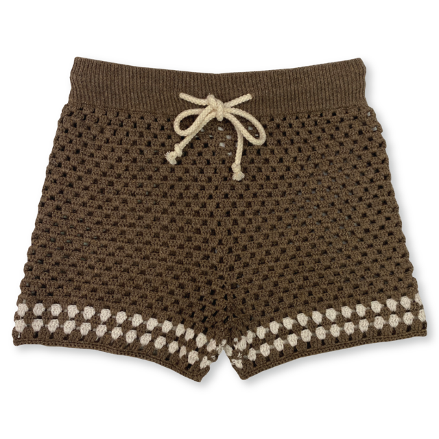 Grown / Hand Crochet Shorts - Mud (1,2,3,4)