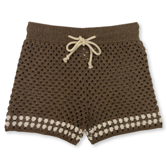 Grown / Hand Crochet Shorts - Mud (1,2,3,4)