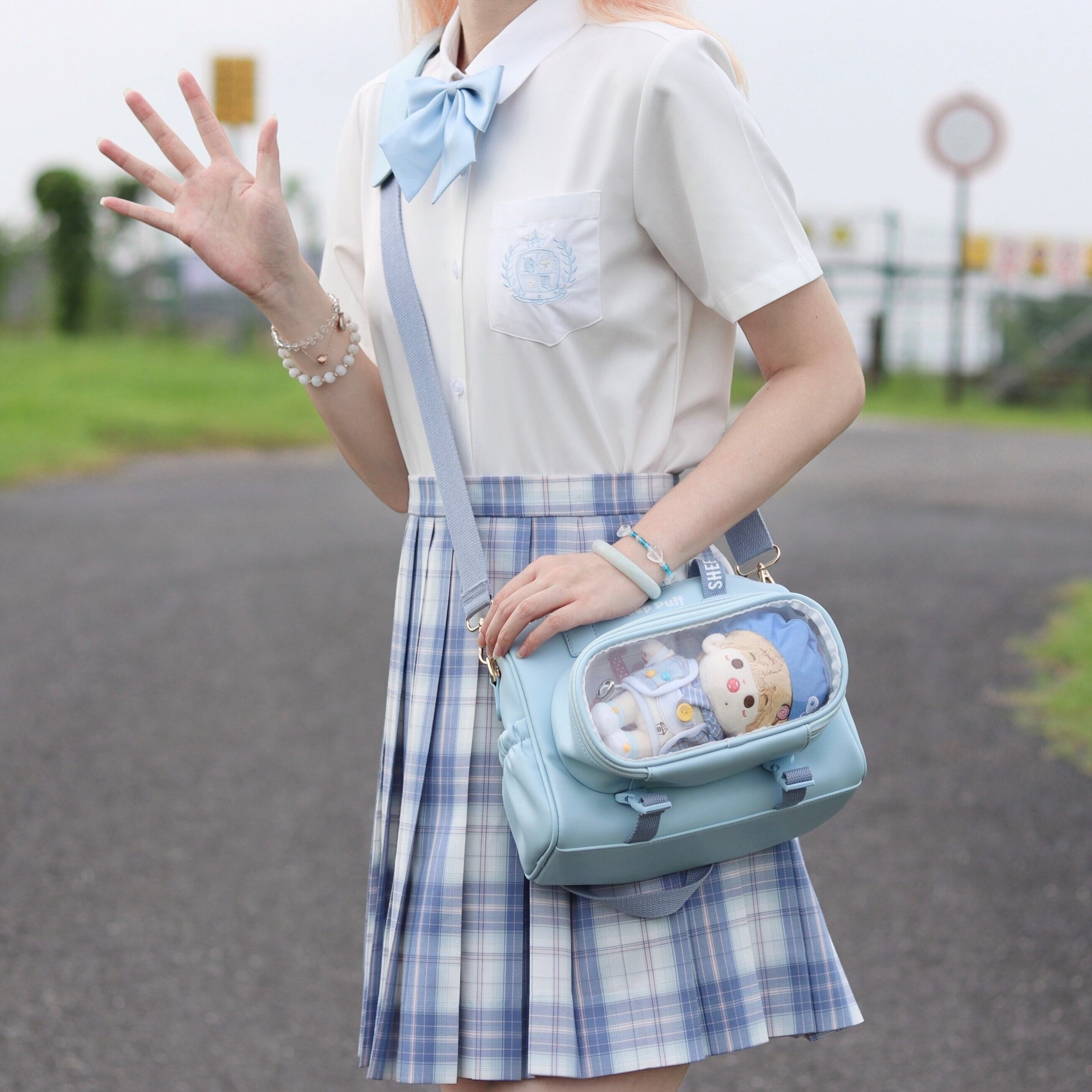 122 レディース ロリータ 可愛い 痛バッグ 痛バ 透明 ショルダーバッグ S A6b0a0 Lachouette