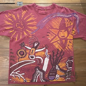 1990's  MIDNIGHT OIL  ALLOVER PRINT T-SHIRT    /  1990年代  ミッドナイトオイル 総柄プリントT
