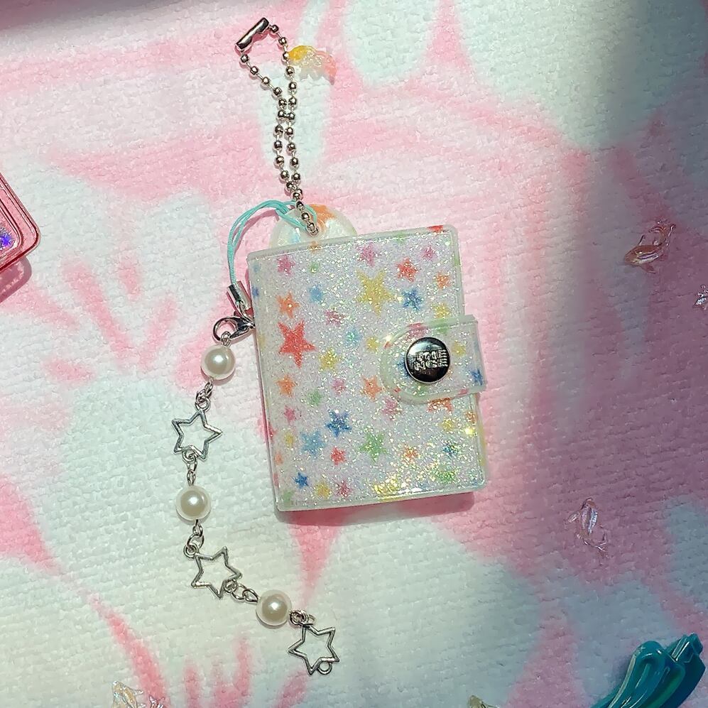 THENCE] Star ミニ アルバム キーホルダー（Glitter White） | moim