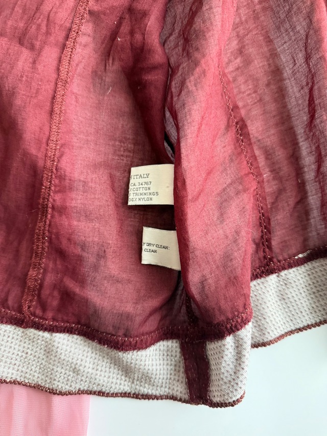 FW1999 MIU MIU LACEL DOCKING SHIRT
