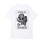 VIOLA&ROSES CLASSICモノクロTEE NO.2 WT