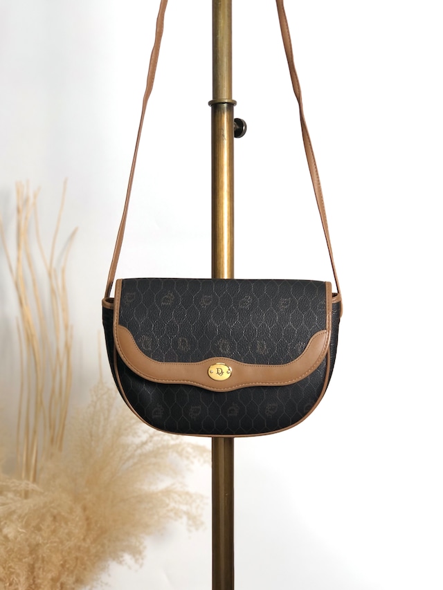 Christian Dior クリスチャン ディオール ハンドバッグ ブラウン CDロゴ レザー トートバッグ vintage ヴィンテージ オールド rwgd45