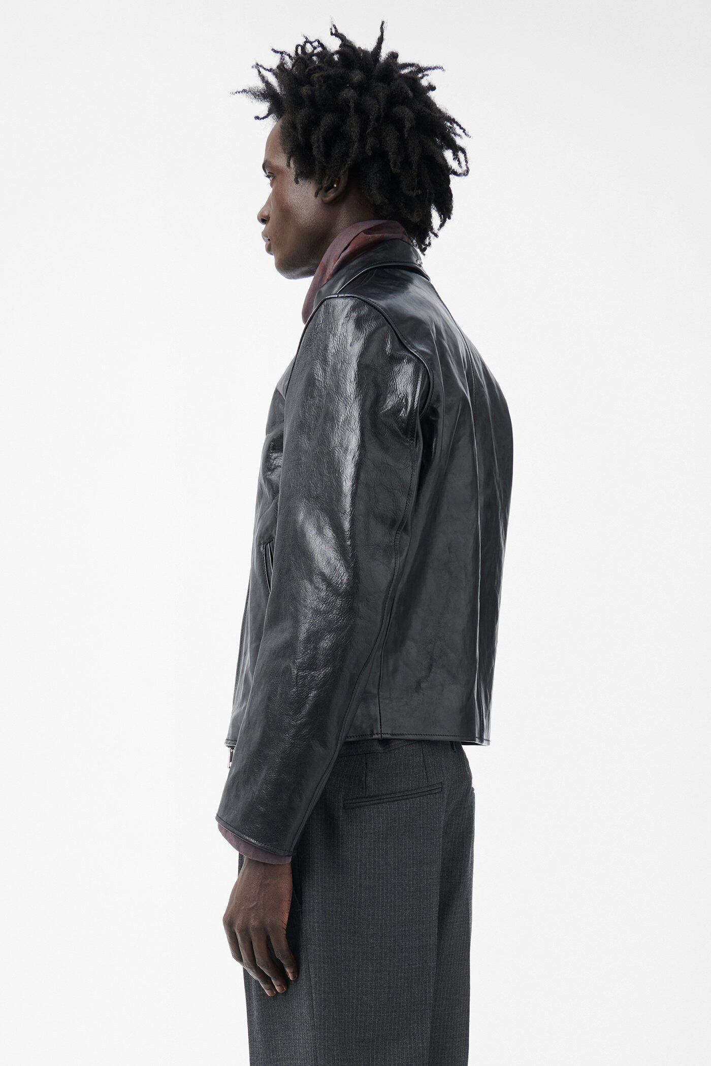 OUR LEGACY MINI JACKET サイズ48 OUR LEGACY - MINI JACKET Black Worsted Wool | River